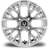 MODZ® Matrix 12x7 | -25 Offset Chrome 12" Golf Cart Wheel