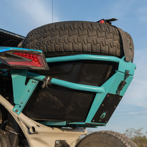 B2G Can Am X3 Rear Storage and Tire Rack Chupacabra Offroad
