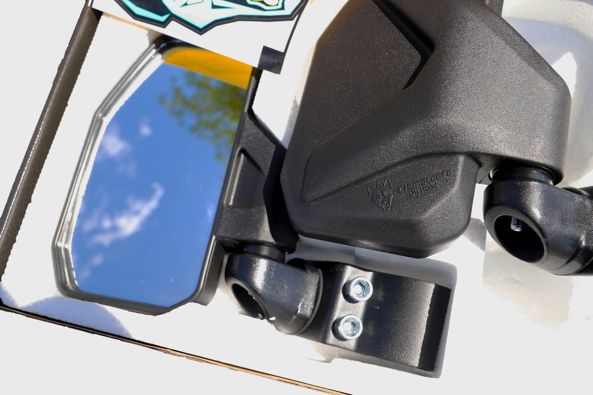 Channel Shaped Side Mirror for UTV | Ranger/General Break Away with Adjustable Arm Chupacabra Offroad