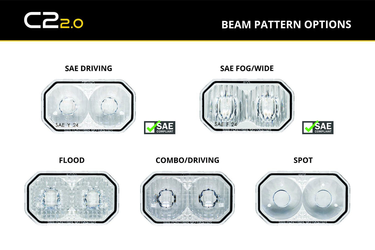 FLOOD LENS FOR C2. 2.0 LED PODS