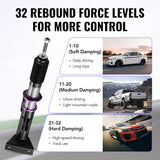 Coilover Shock Absorbers Struts 32-Way for 2001-2007 Mercedes-Benz C-Class RWD Hyper-Street II Flashark