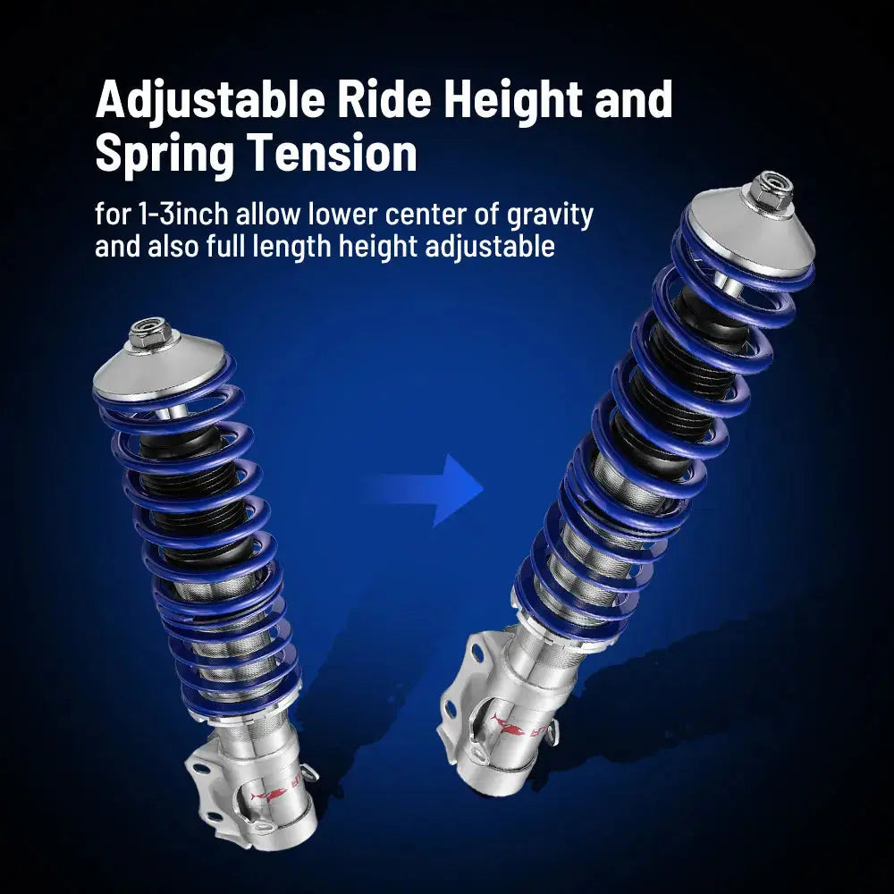 Coilover Shock Absorbers Struts 4PCS for 1985-1992 VW Golf MK2| 1991-2000 Golf Mk3 | 1988-1995 Volkswagen Corrado