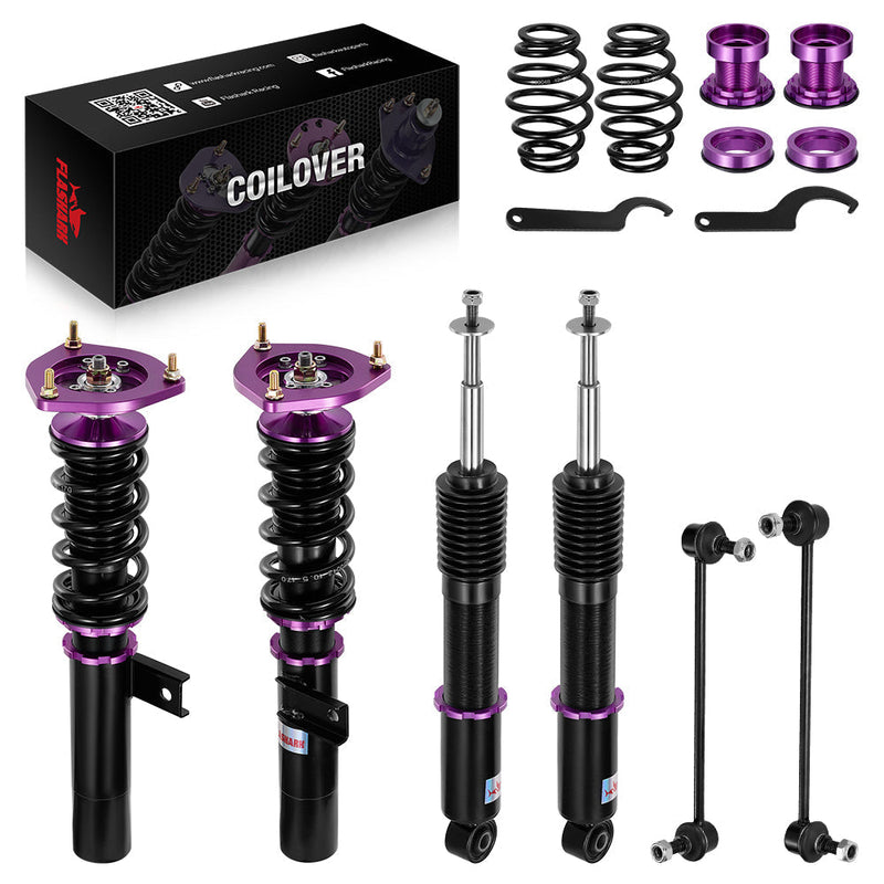 Coilover Shock Absorbers Struts 4PCS for VW 2006-2009 GTI/ 2003-2007 Golf MK5 Flashark