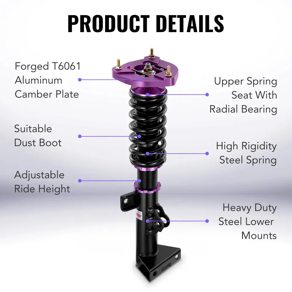 Coilovers Suspension Kit for 2008-2014 Mercedes-Benz C-Class W204 C300 C250
