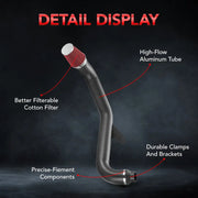 Cold Air Intake For 2015–2018 Ford Mustang EcoBoost 2.3L I4 DOHC Turbocharged Flashark