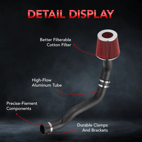 Cold Air Intake Kit for 1988-1991 Honda Civic EX/RT CRX Si 1.6L l4 Flashark