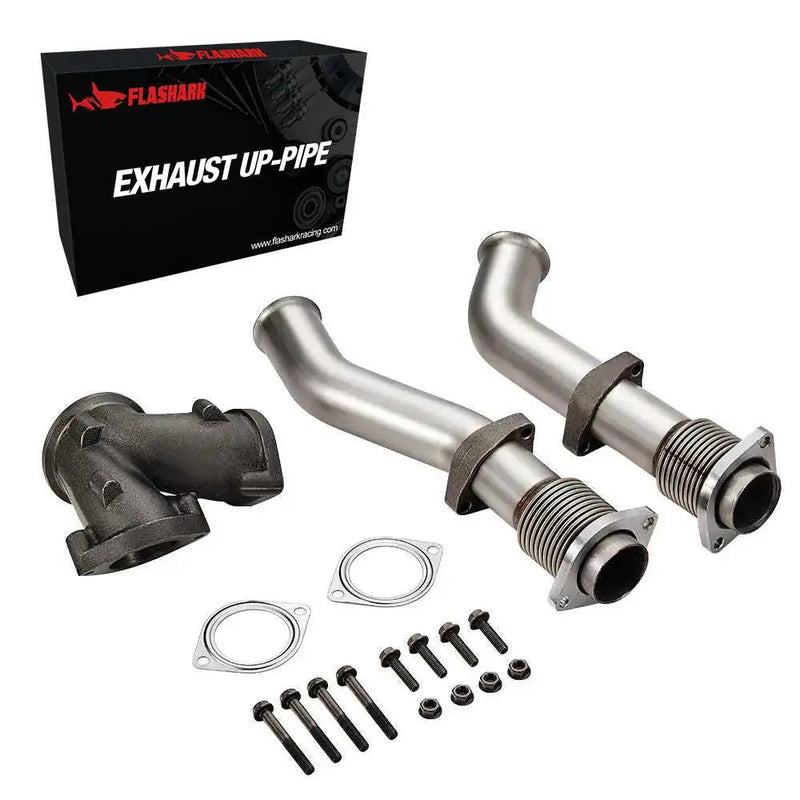 1999.5-2003 Ford 7.3 Powerstroke Diesel All-In-One Kit Exhaust Manifold/Up-Pipe Exhaust/Cold Air Intake Kit Flashark