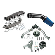 1999.5-2003 Ford 7.3 Powerstroke Diesel All-In-One Kit Exhaust Manifold/Up-Pipe Exhaust/Cold Air Intake Kit Flashark