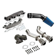 1999.5-2003 Ford 7.3 Powerstroke Diesel All-In-One Kit Exhaust Manifold/Up-Pipe Exhaust/Cold Air Intake Kit Flashark
