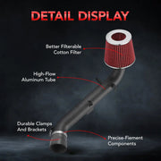Cold Air Intake Kit for 2000-2005 Honda S2000 Base Convertible 2-Door 2.0L/2.2L DOHC Naturally Aspirated Flashark
