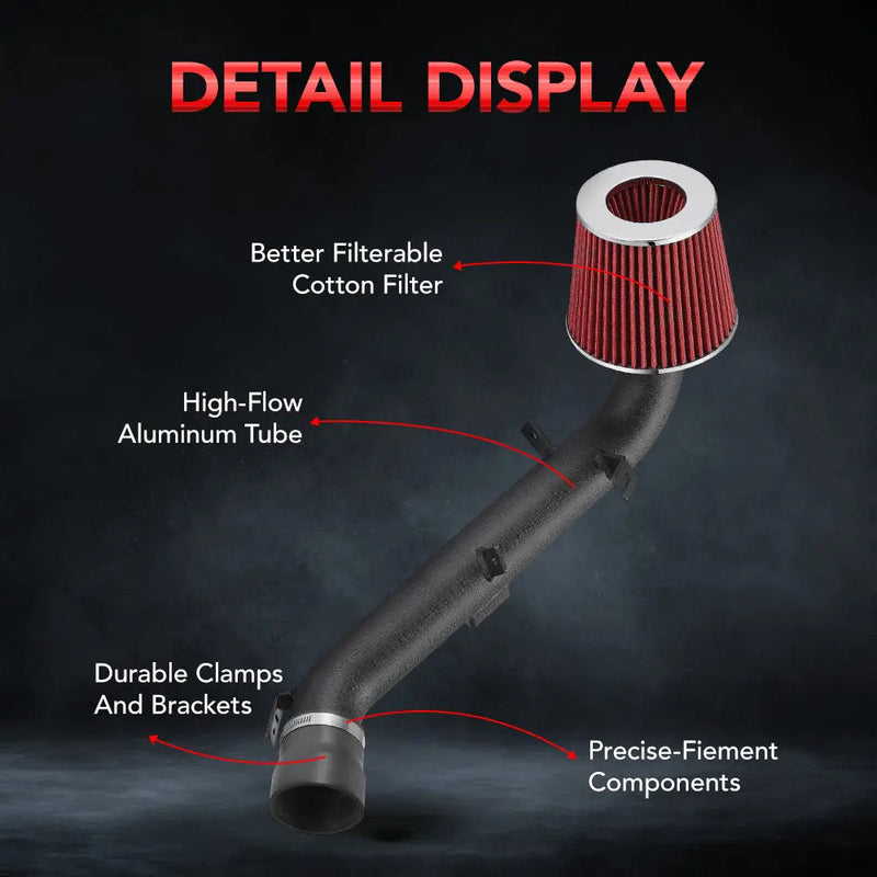 Cold Air Intake Kit for 2000-2005 Honda S2000 Base Convertible 2-Door 2.0L/2.2L DOHC Naturally Aspirated Flashark