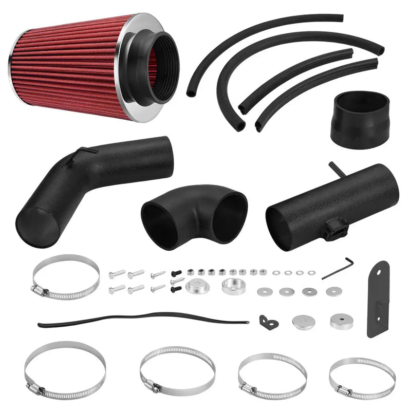 Cold Air Intake Kit for 2005-2008 Ford F150 5.4L V8 with Heat Shield – Black Powder-Coated Flashark