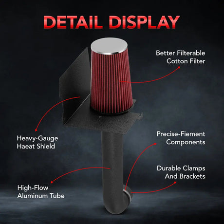 Cold Air Intake Kit for 2012-2018 JEEP JK 3.6L Flashark