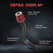 Cold Air Intake for 1992-1995 Honda Civic 1993-1997 Del Sol 1.5L 1.6L Flashark