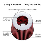 Cold Air intake kit for 1998-2002 Honda Accord DX/LX/EX/SE/VP 2.3L L4 Flashark