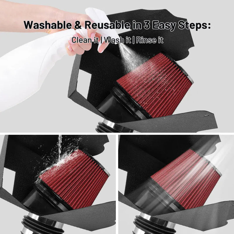 Cold Air intake kit for 2017-2019 Ford F250 F350 F450 F550 V8 6.7L Powerstroke Diesel Flashark