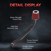 Cold Air Intake Kit for 1990-2003 Acura Integra GS/RS/LS/GS-R  Hatchback/Sedan 1.7L 1.8L Flashark