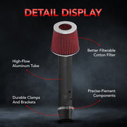 Cold Air Intake Kit for 1996-1998 Honda Civic EX/HX 1.6L L4 Flashark