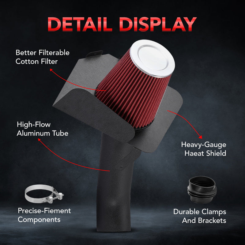 Cold Air Intake Kit for 2007-2014 Chevy/GMC 4.8L/5.3L/6.0L/6.2L V8 Flashark
