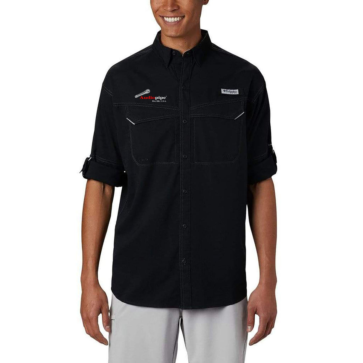 Audiopipe Long Sleeve Button Down Shirt Audiopipe
