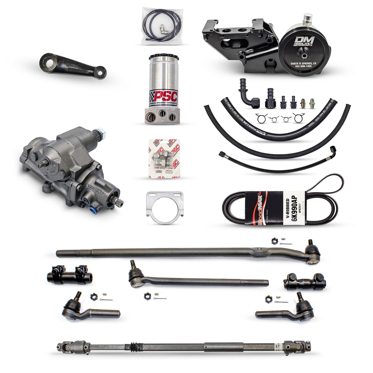 Desolate Motorsports Complete Steering Combo - 1980-1996 Ford F150/Bronco Desolate Motorsports