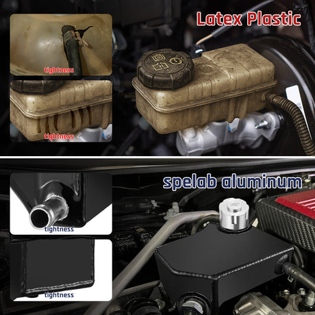 2003–2007 Ford 6.0L Powerstroke Aluminum Coolant Reservoir（No Cap） Flashark