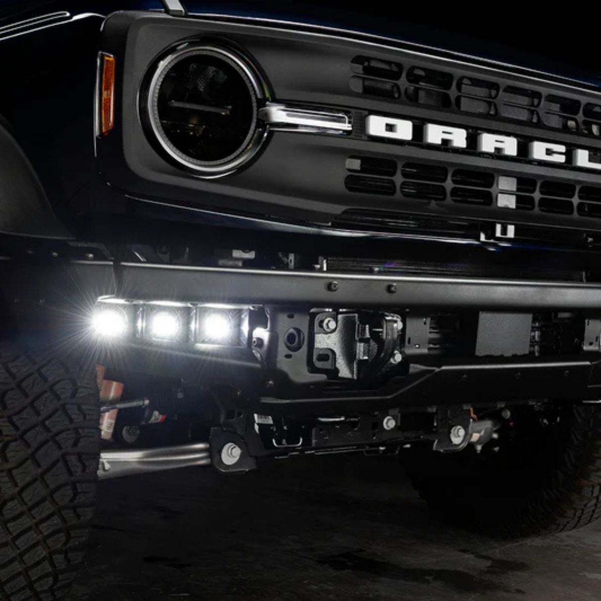 Oracle Lighting Triple LED Fog Light Kit (Steel Bumper) I '21- Current Ford Bronco