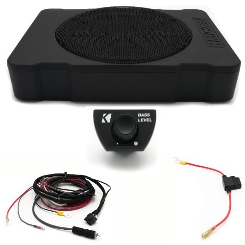 Kicker Plug & Play Hideaway Powered 10" Subwoofer Bundle Upgrade | '07 - '18 JK Wrangler