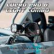 Cuero Pro Mirror Light Combo in Black Chupacabra Offroad