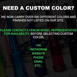 32 Pc 14x1.5 Spike Lug Nuts 6" Tall - Powder Coated - Various Colors