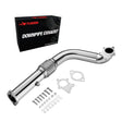 3-Inch Downpipe Exhaust for 1988-2001 Honda Civic/CRX/Del Sol & Acura Integra, T3/T4 Turbo, B16/B18/D15/D16 Engines, 5-Bolt Flashark