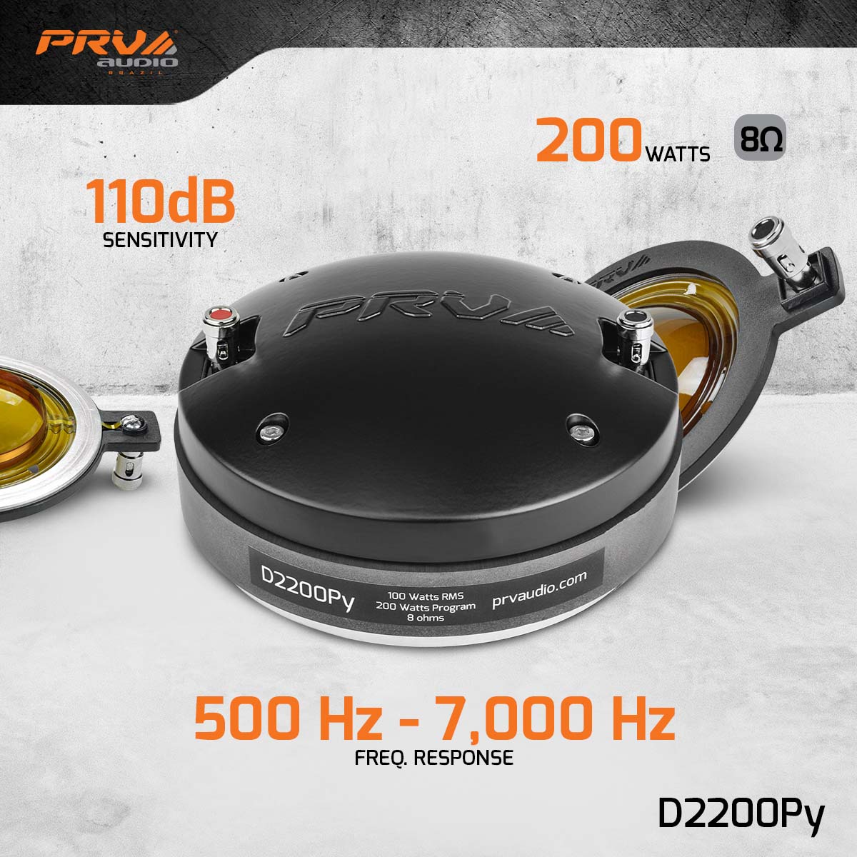 PRV Audio D2200Py 2in Polyimide Compression Driver 100W