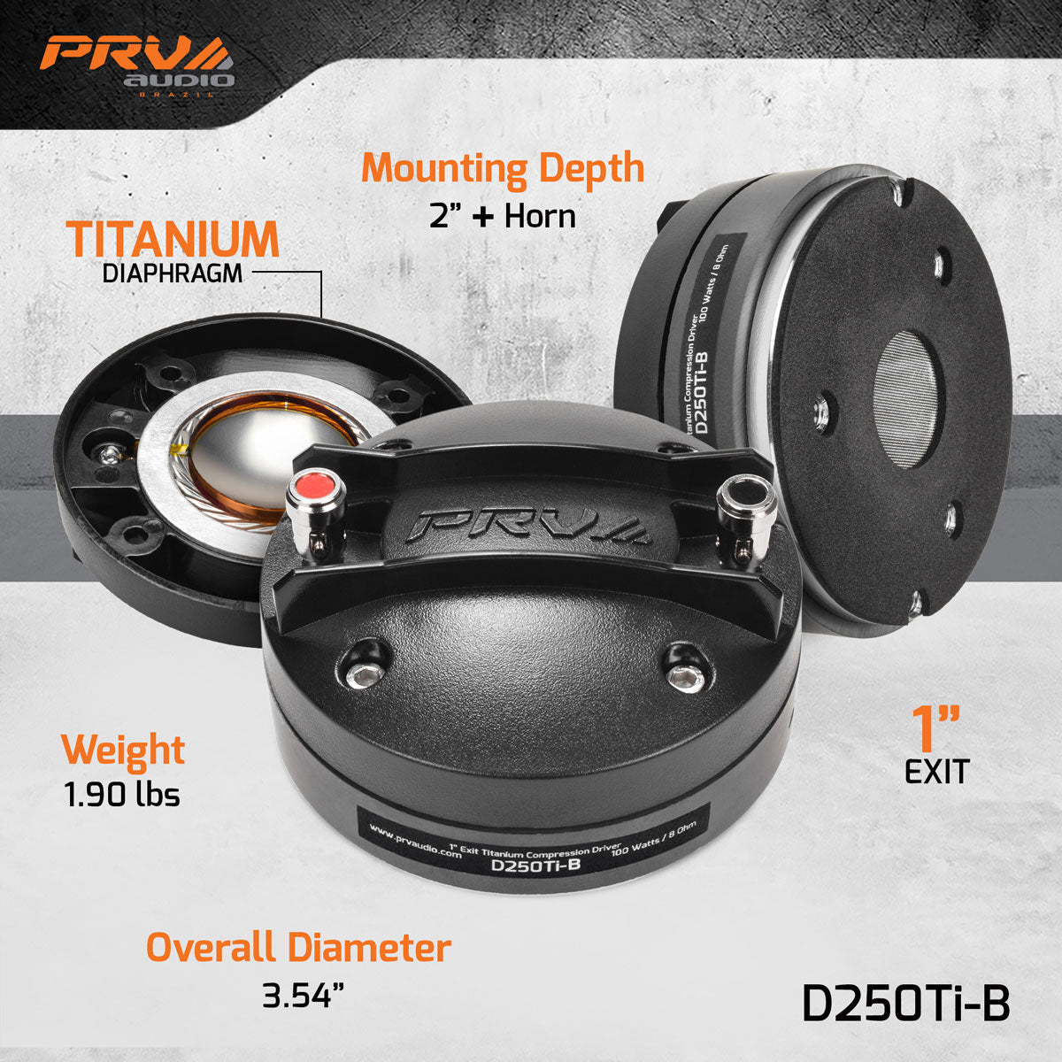 PRV D250Ti-B Driver PRV Audio