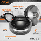 PRV Audio D290Py-S 1in Compression Driver Polyimide Diaphragm