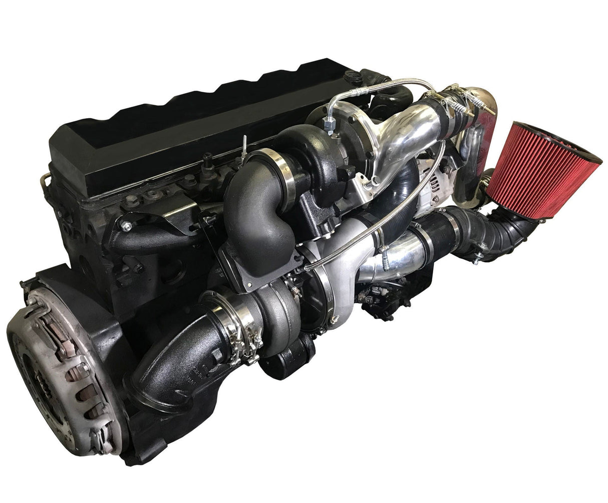 DPS FUMMINS COMPOUND TURBOS FOR FORD CUMMINS SWAP KIT TWIN TURBOS Far From Stock