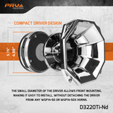 PRV AUDIO D3220Ti-Nd 2" Exit Titanium Neodymium 300 Watts Pro Audio Compression Driver 3" PRV