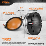 PRV Audio D4400Ph-Nd v2 2-Inch Neodymium Midrange Compression Driver