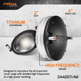 PRV Audio D4400Ti-Nd + WG14-50CR High Frequency Horn Driver Bundle