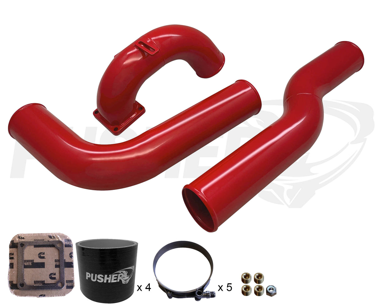 Pusher 3.5" MEGA Intake System with Passenger-Side Tube for 2003-2007 Dodge Cummins