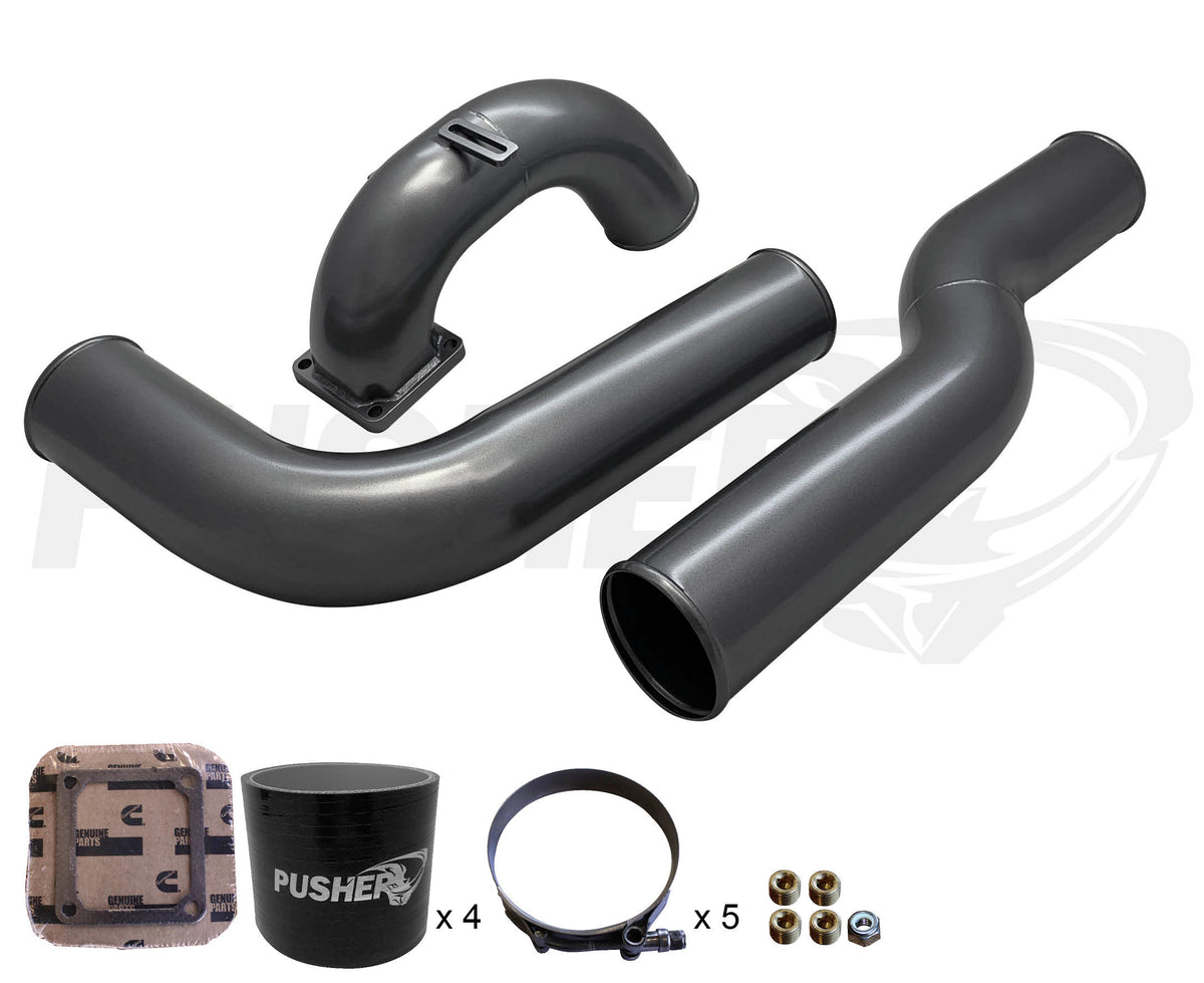 Pusher 3.5" MEGA Intake System with Passenger-Side Tube for 2003-2007 Dodge Cummins