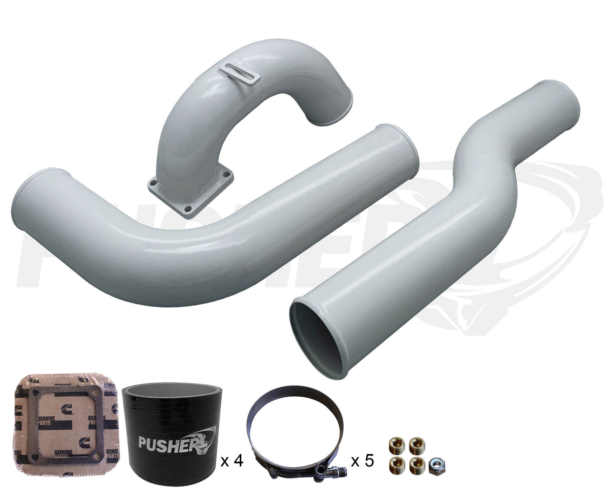 Pusher 3.5" MEGA Intake System with Passenger-Side Tube for 2003-2007 Dodge Cummins
