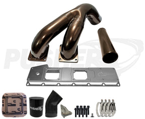 Pusher 3.5" MEGA Twin Intake System for 1994-1998 Dodge Cummins 12v