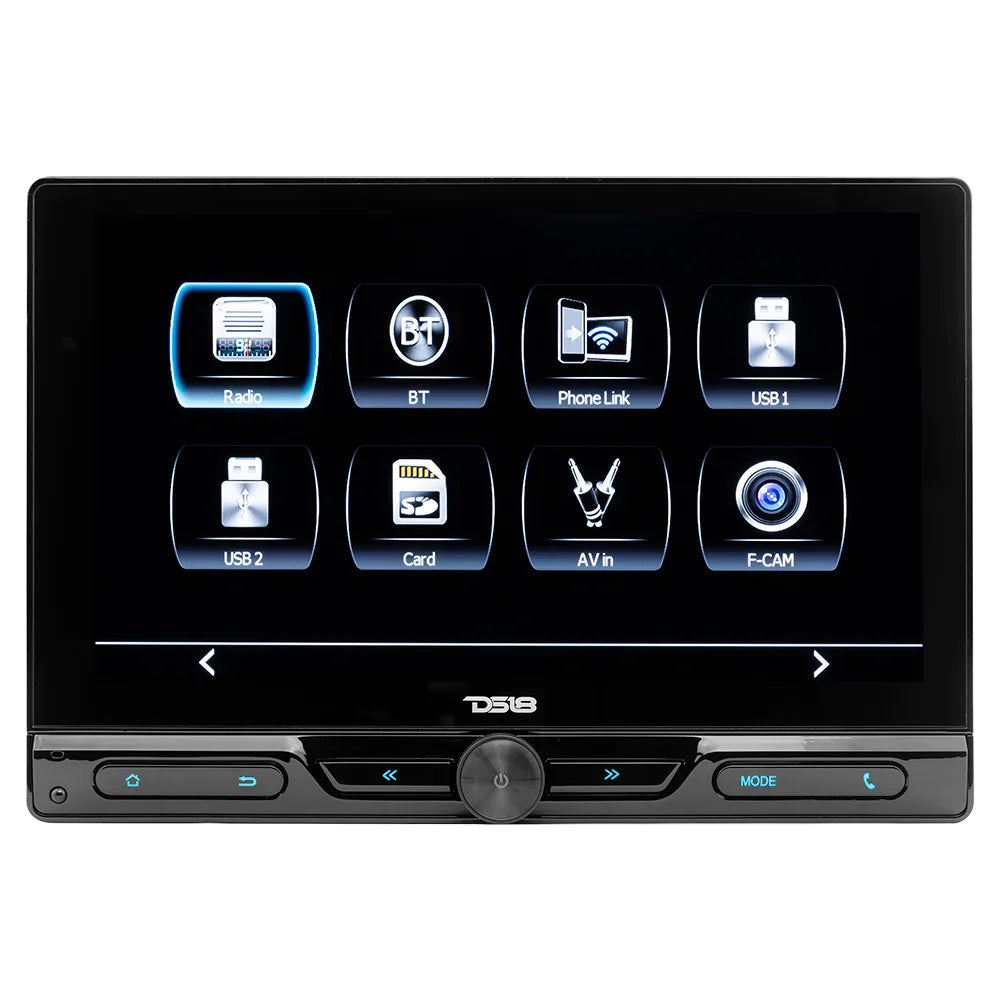 DDX10.5ML 10.5" Floating Swivel Modular Touchscreen Mechless Double-DIN Headunit with Bluetooth, Mirror Link and USB DS18