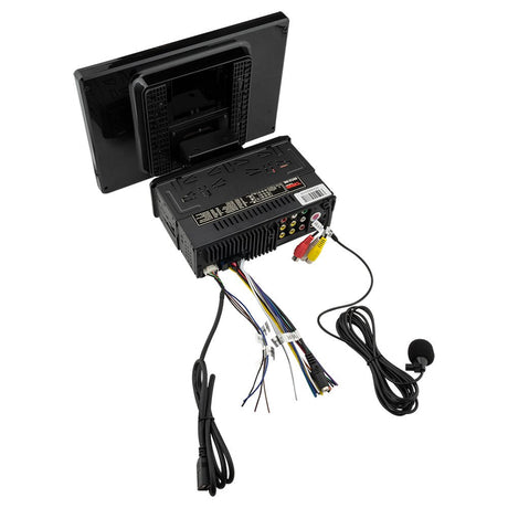 10.5" Floating Adjustable Modular Touchscreen Mechless Single-DIN Head Unit with Bluetooth, Mirror Link and USB