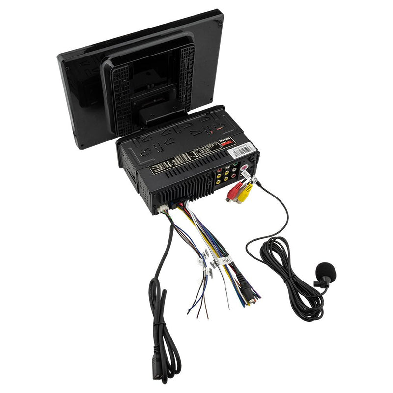 10.5" Floating Adjustable Modular Touchscreen Mechless Single-DIN Head Unit with Bluetooth, Mirror Link and USB