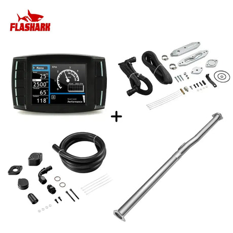 EGR/DPF/CCV/DEF Delete Kit For 2015-2016 6.7L Ford Powerstroke Diesel All-in-One Kit Flashark