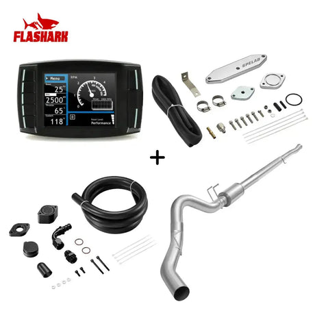 EGR/DPF/CCV/DEF Delete Kit For 2011-2019 6.7L Ford Powerstroke Diesel All-in-One Kit Flashark