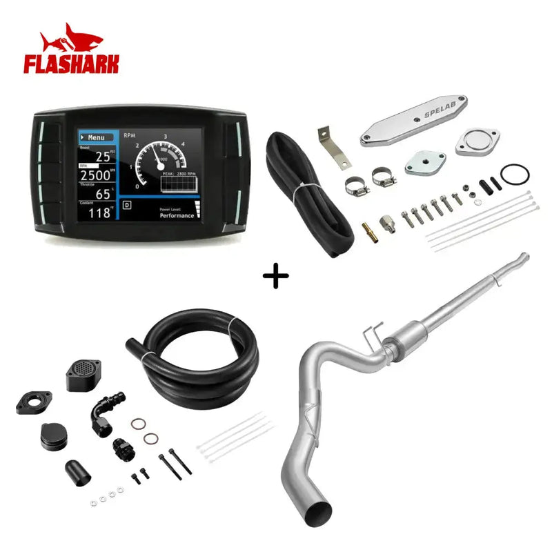 EGR/DPF/CCV/DEF Delete Kit For 2011-2019 6.7L Ford Powerstroke Diesel All-in-One Kit Flashark