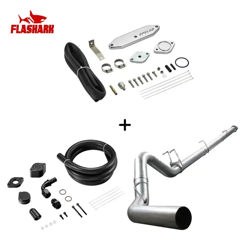 EGR/DPF/CCV/DEF Delete Kit For 2011-2019 6.7L Ford Powerstroke Diesel All-in-One Kit Flashark