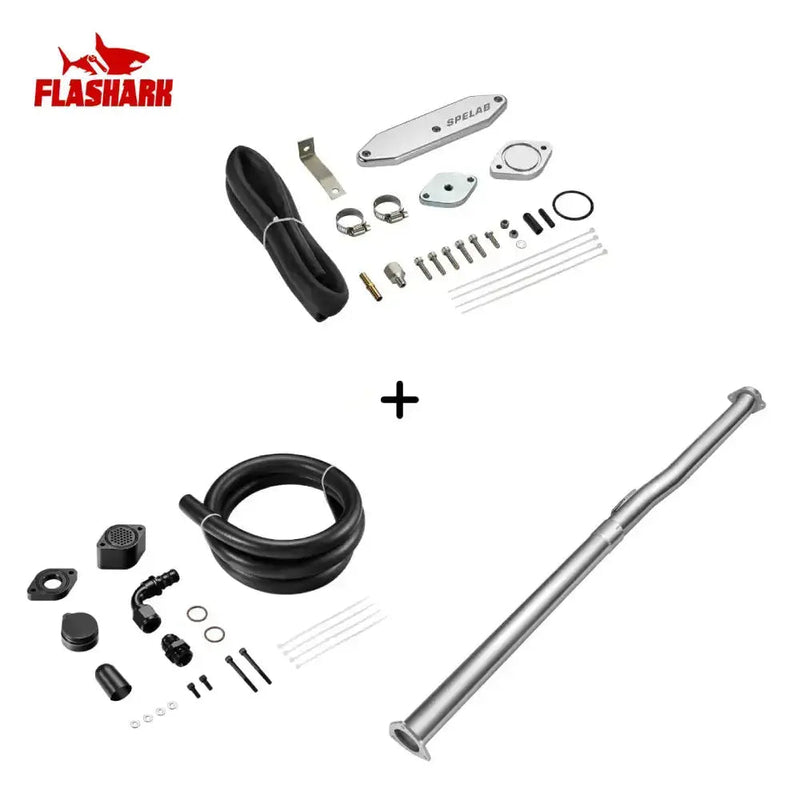 EGR/DPF/CCV/DEF Delete Kit For 2011-2019 6.7L Ford Powerstroke Diesel All-in-One Kit Flashark